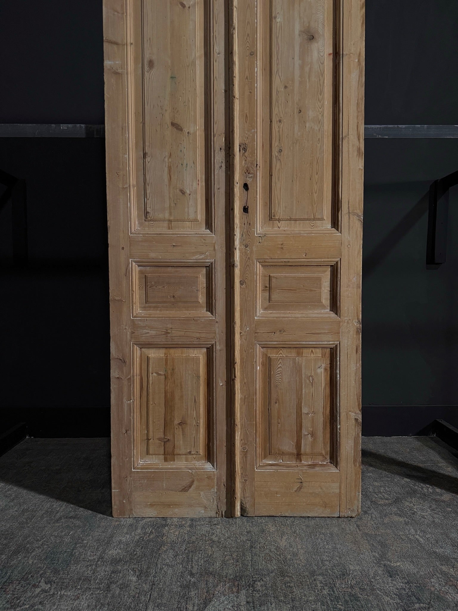 Antique 3 Panel Double Doors - 38.25x94? - N28
