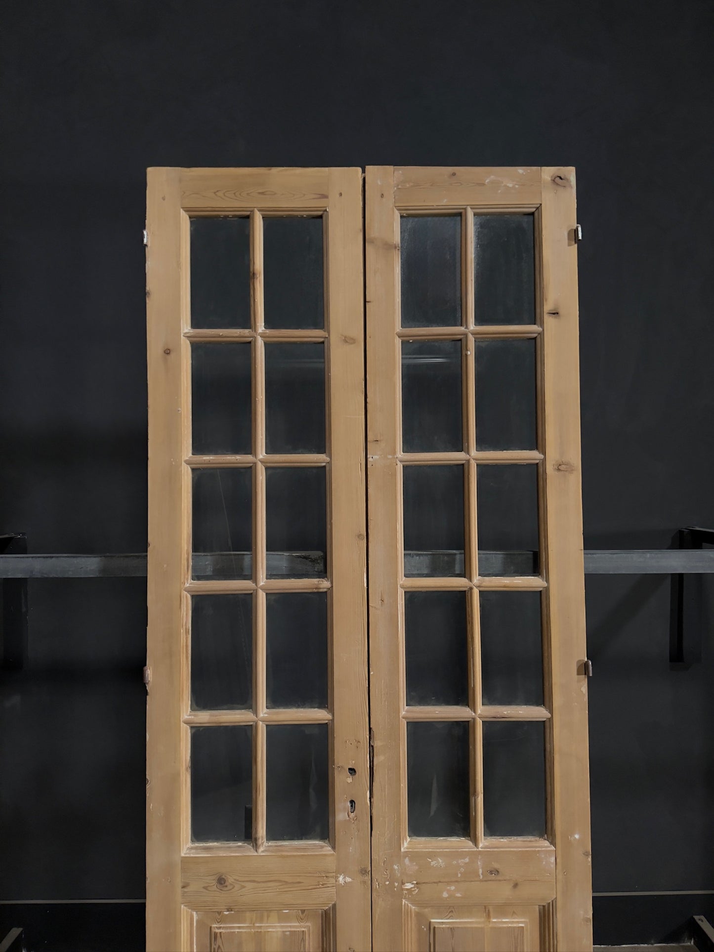 Antique Glass 10 Lite French Doors - 39.25x95.75 - N328