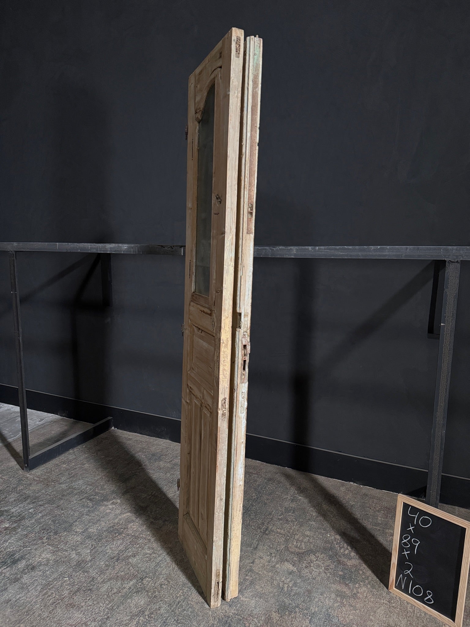 Antique Iron French Doors - 40x89 - N108