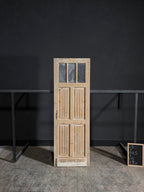 Antique 3 Lite Glass Single Door - 28x84.5 - N94