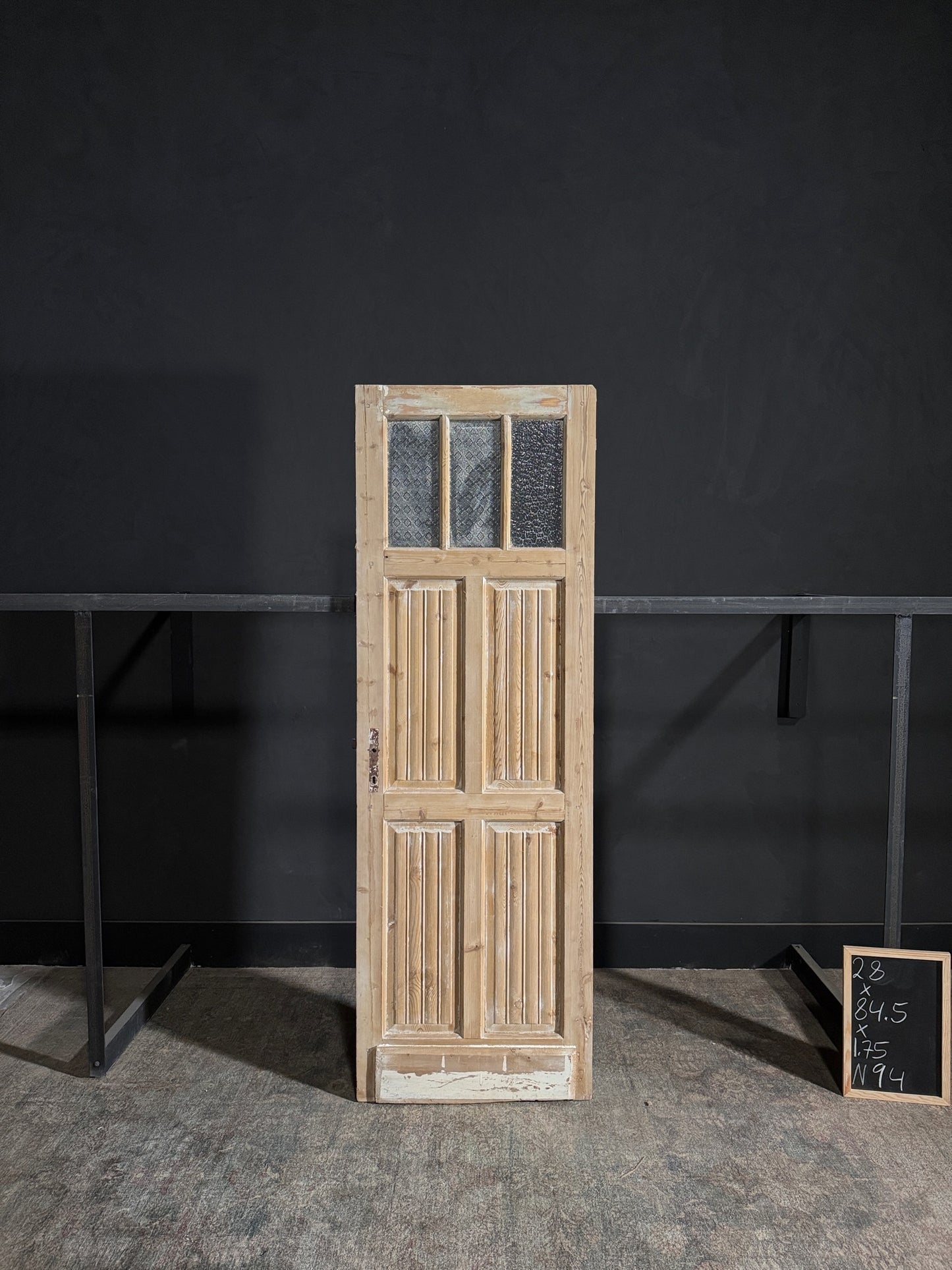 Antique Louvered Single Door - 28x84.5 - N94
