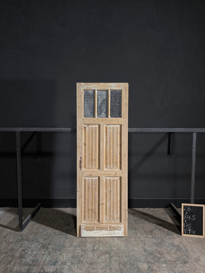 Antique Louvered Single Door - 28x84.5 - N94