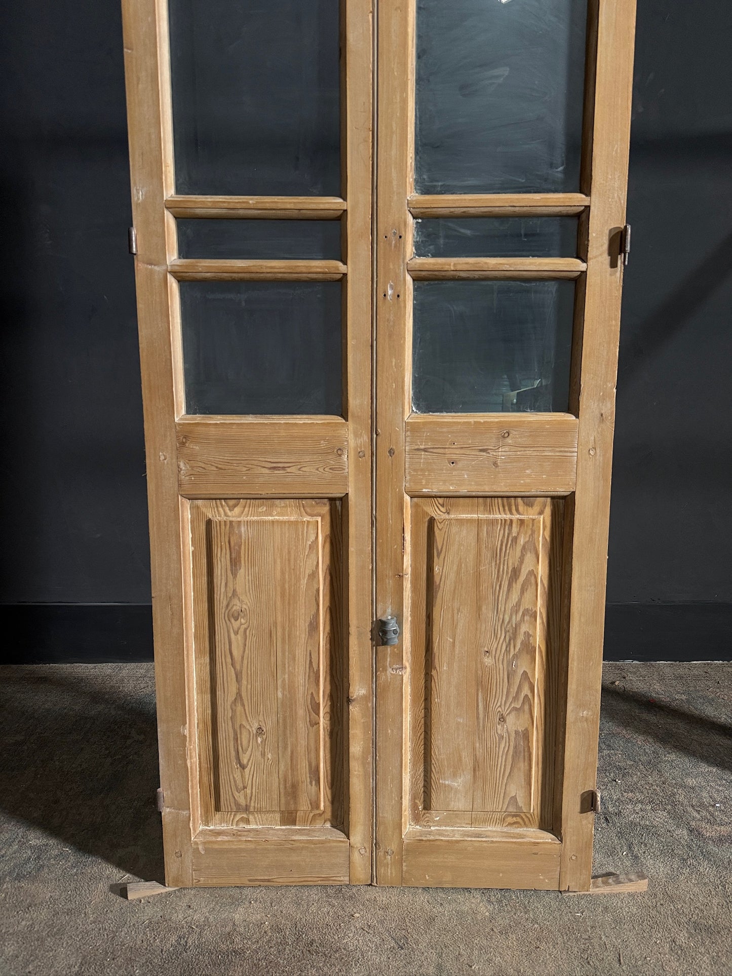 Antique Glass 4 Lite French Doors - 28.5x81 - N610