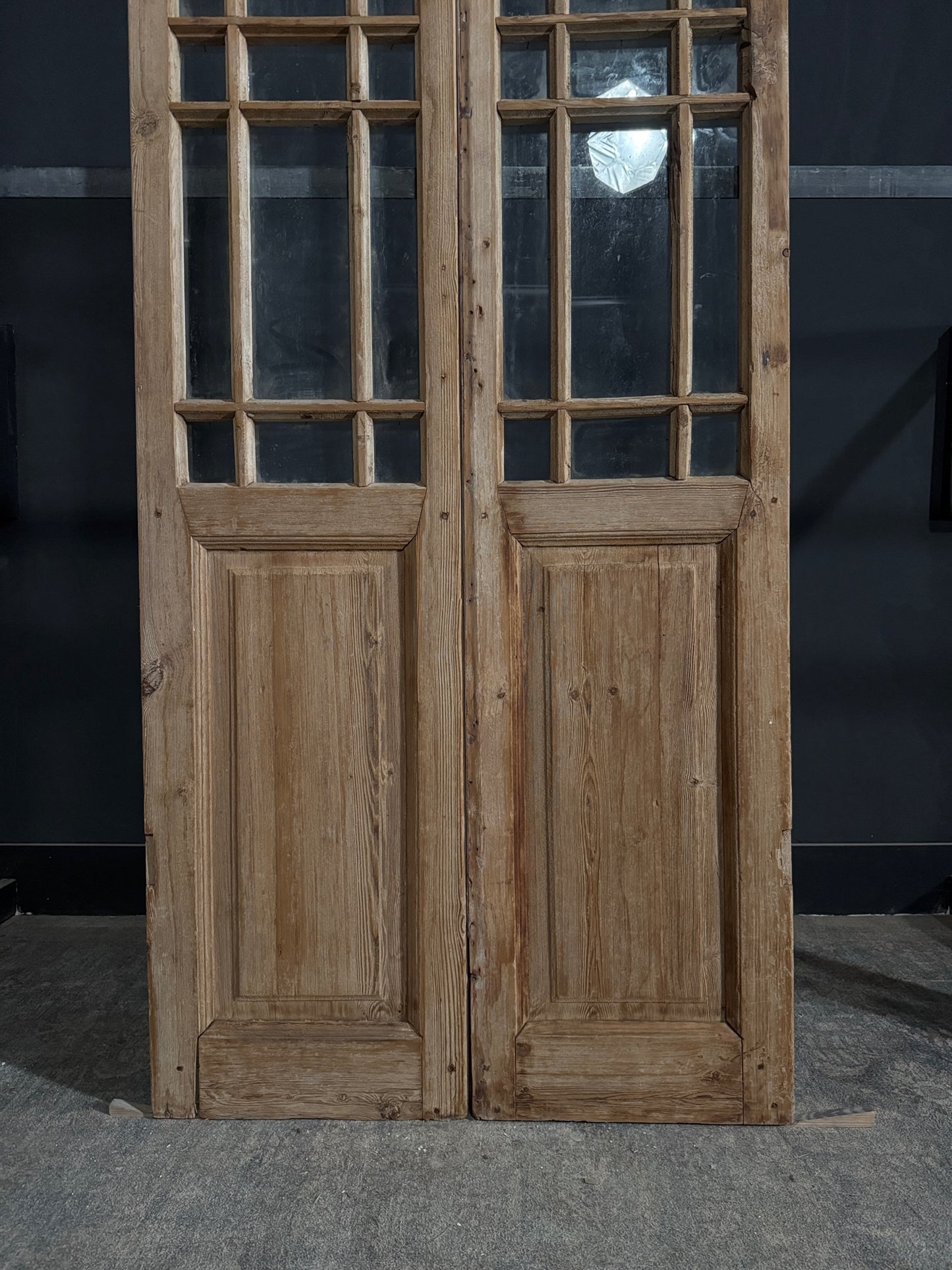 Antique Glass 15 Lite French Doors - 40.25x94.5 - N394