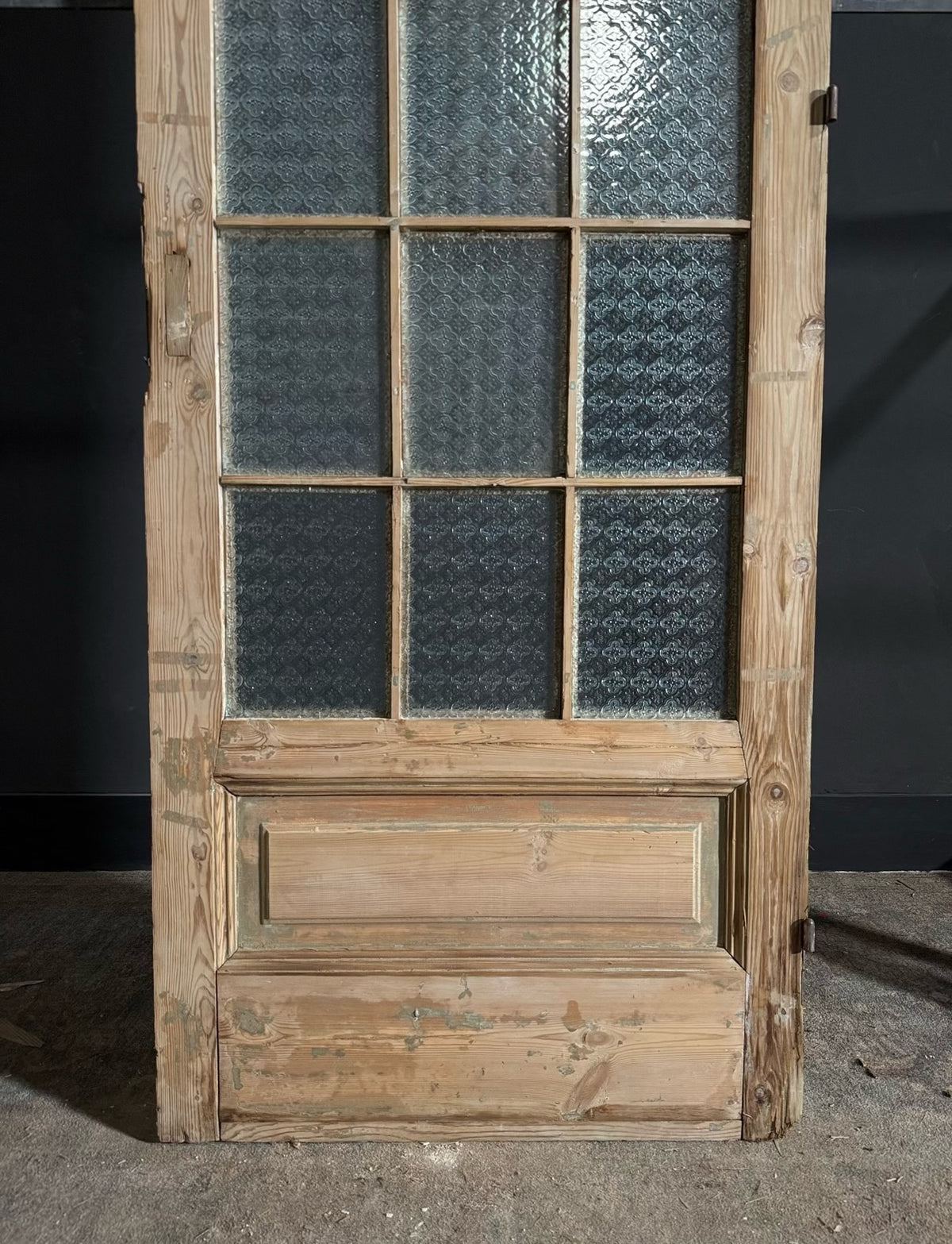 Antique Obscured Glass 18 Lite Single Door - 34x99.5 - N632