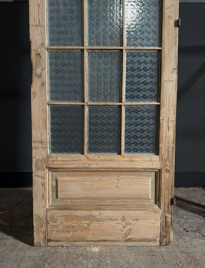 Antique Obscured Glass 18 Lite Single Door - 34x99.5 - N632