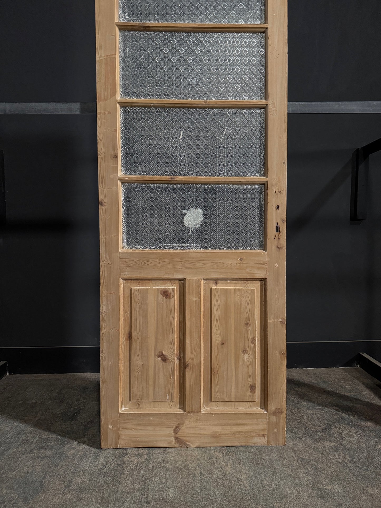 Antique Obscured Glass 4 Lite Single Door - 32x87.5 - N318