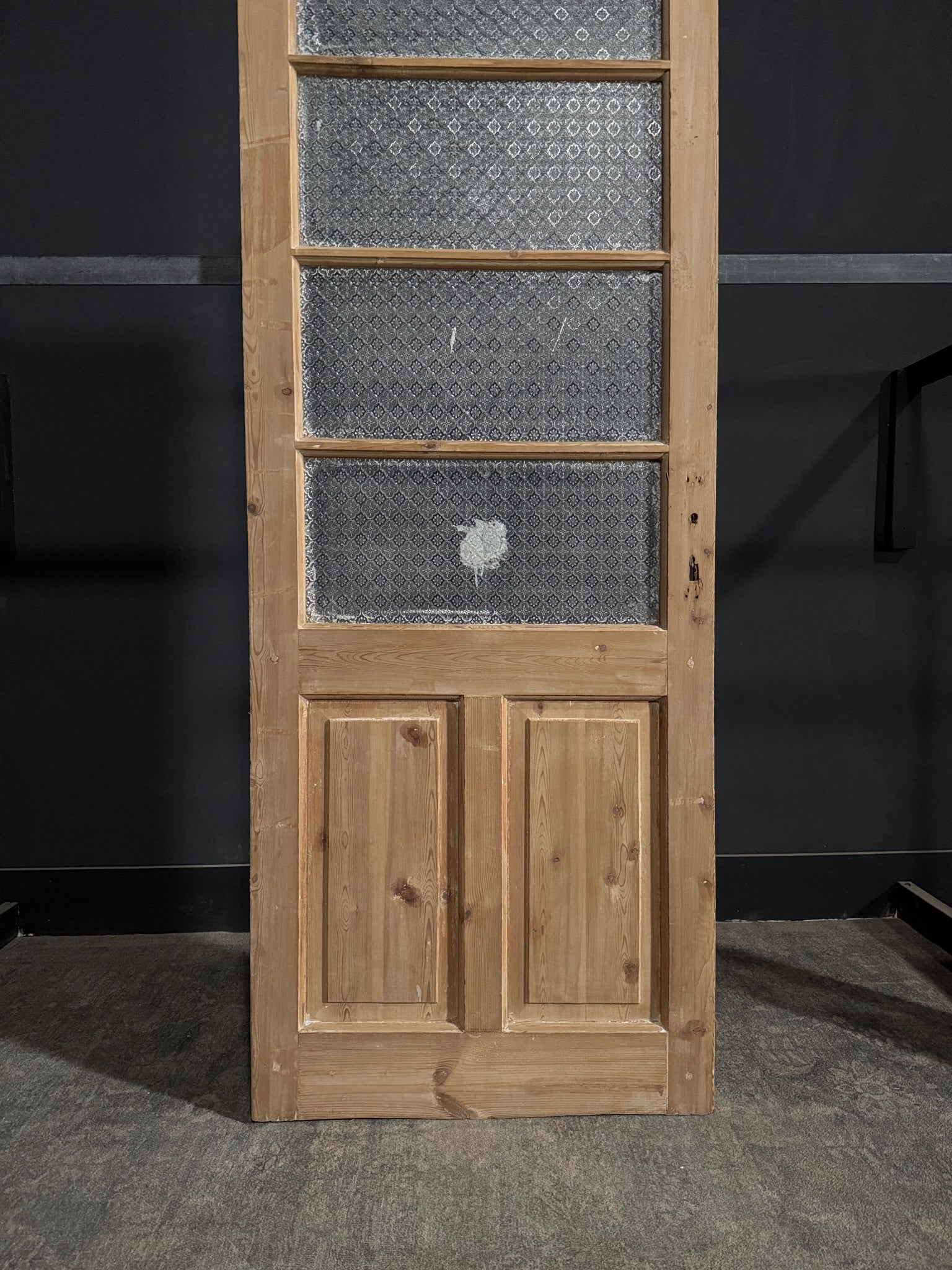 Antique Obscured Glass 4 Lite Single Door - 32x87.5 - N318