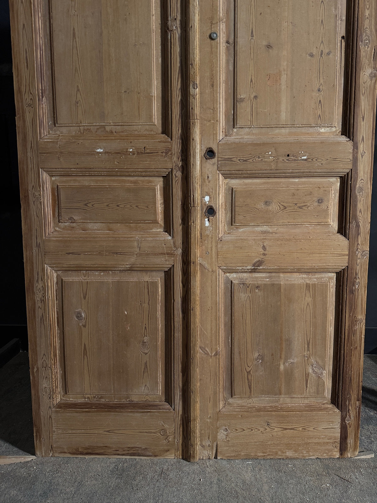 Antique 3 Panel Solid Double Doors - 51x98.5 - N665