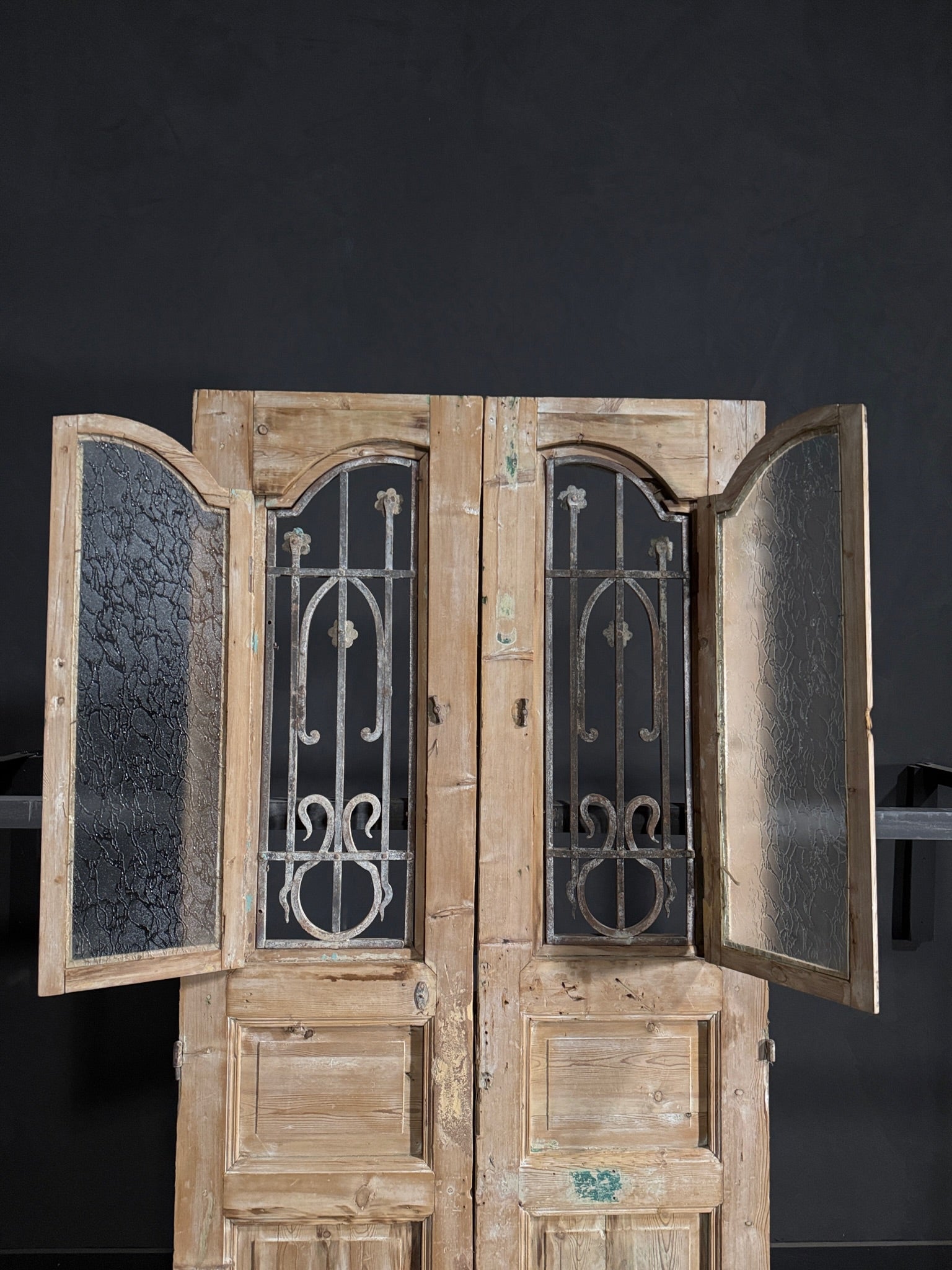 Antique Iron French Doors - 40x89 - N108