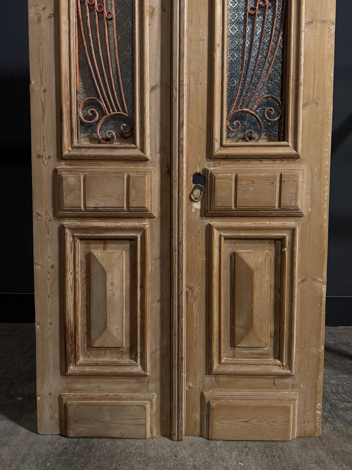 Antique Iron French Doors - 36.25x83.25 - N688