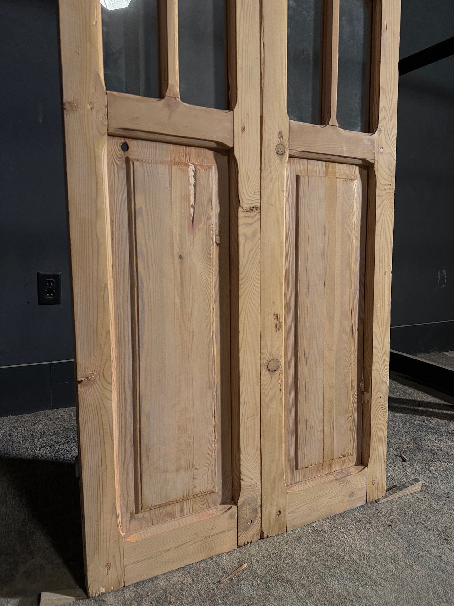 Antique Glass French Doors - 29.25x90.5 - N469