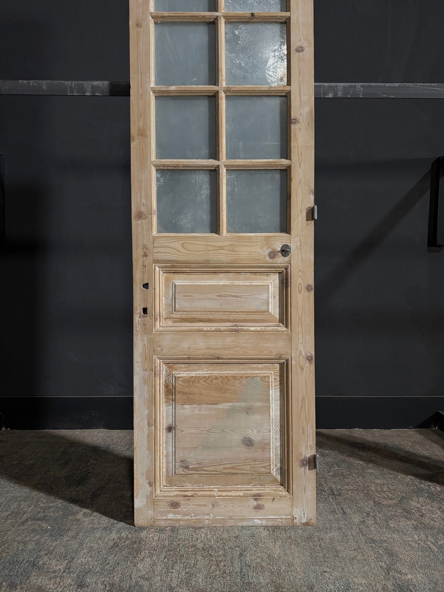 Antique Glass 8 Lite Single Door - 24.25x81 - N57