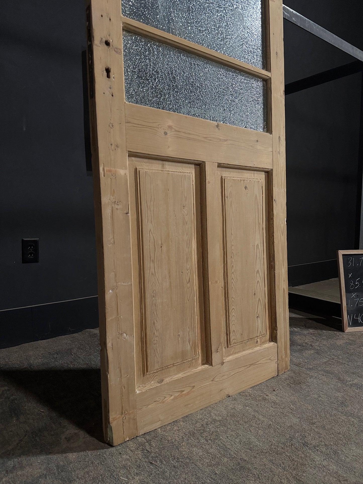 Antique Obscured Glass 4 Lite Single Door - 31.75x85.5 - N404