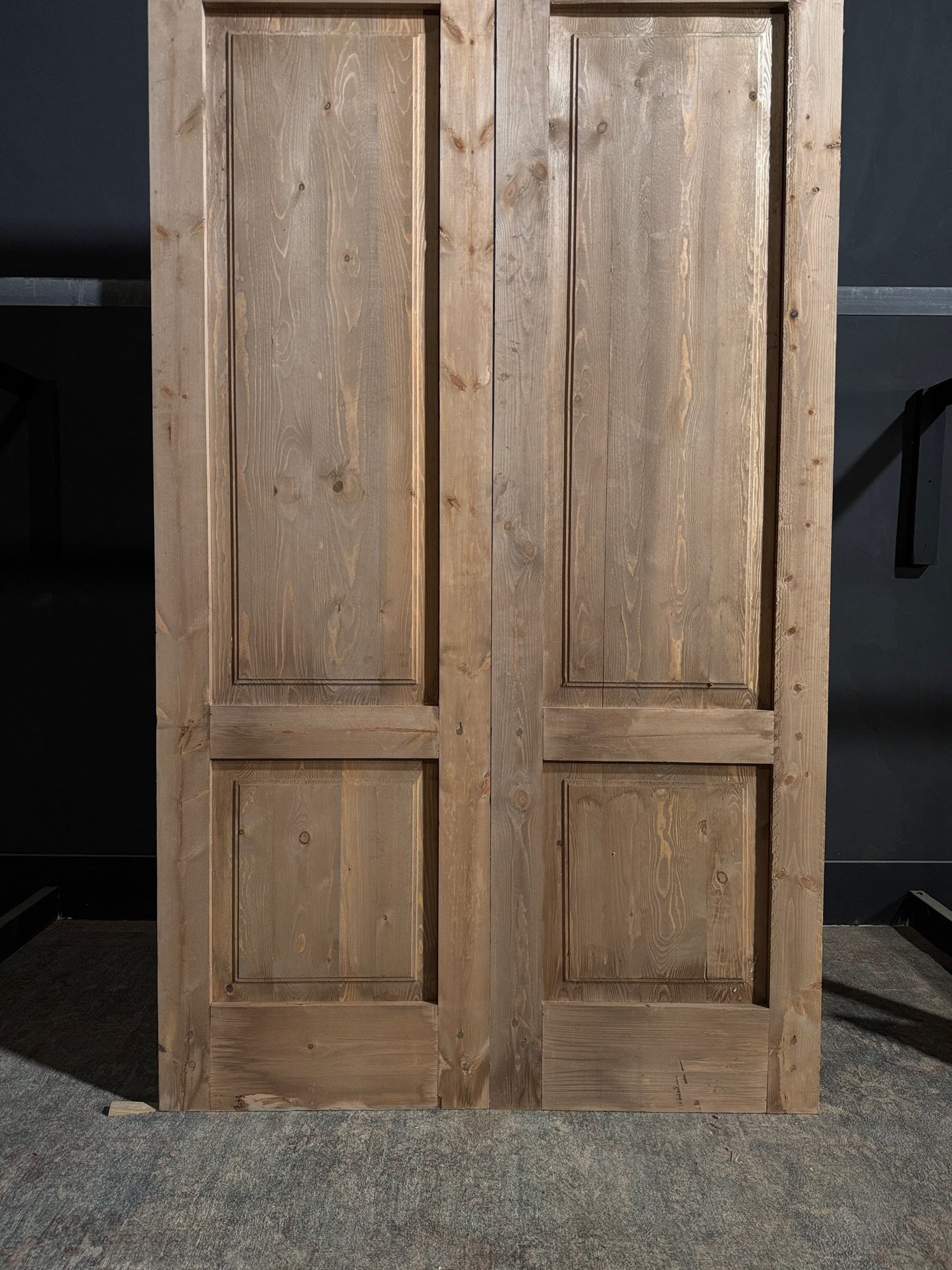 (The Allegra) Handcrafted Solid Wood Double Doors - 48x96 - N169