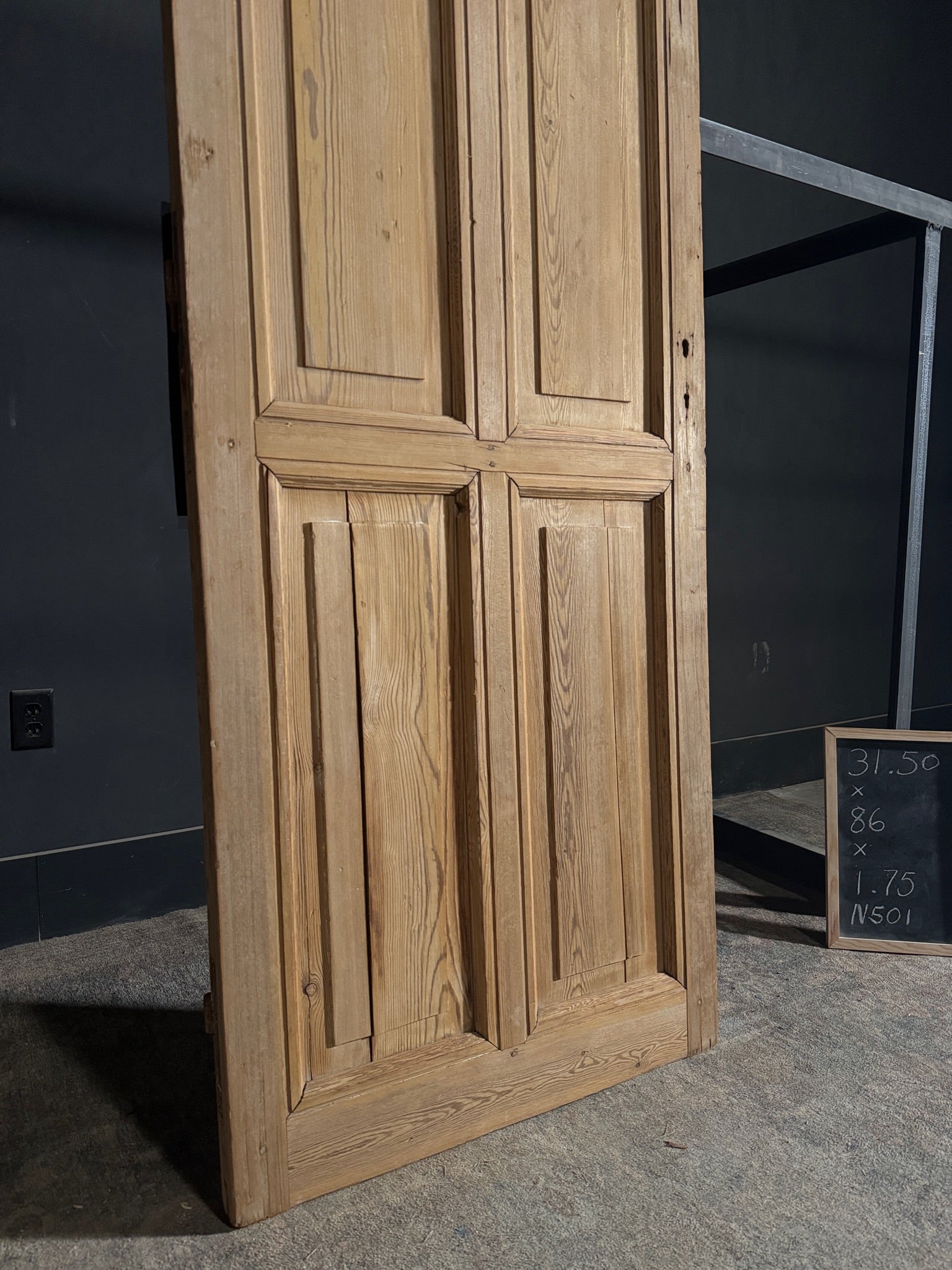 Antique 4 Panel Solid Single Door - 31.5x86 - N501