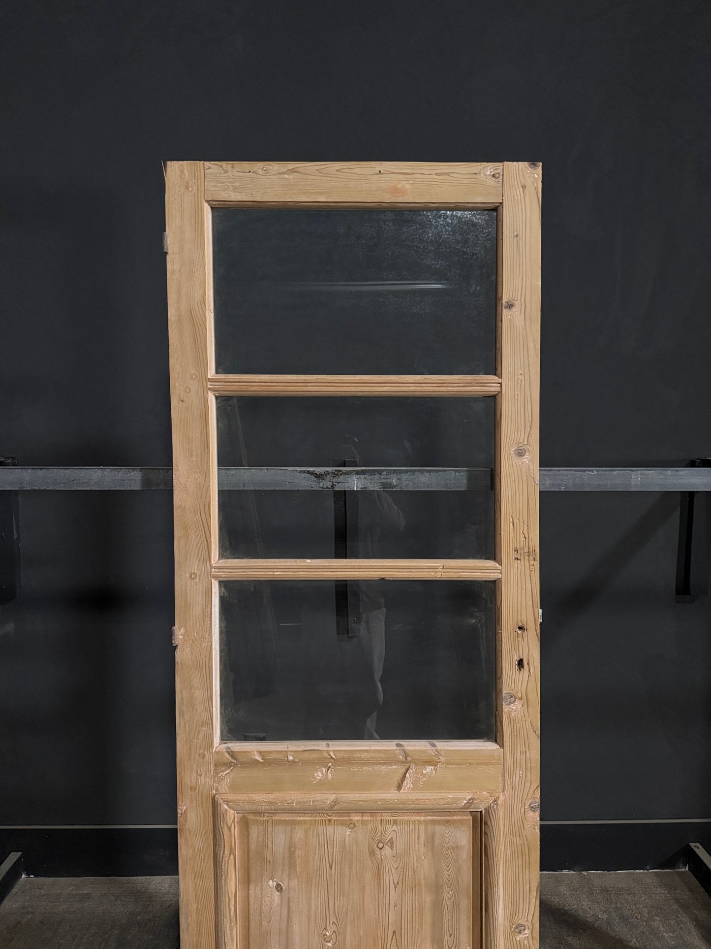 Antique Glass 3 Lite Single Door - 31.75x86 - N355