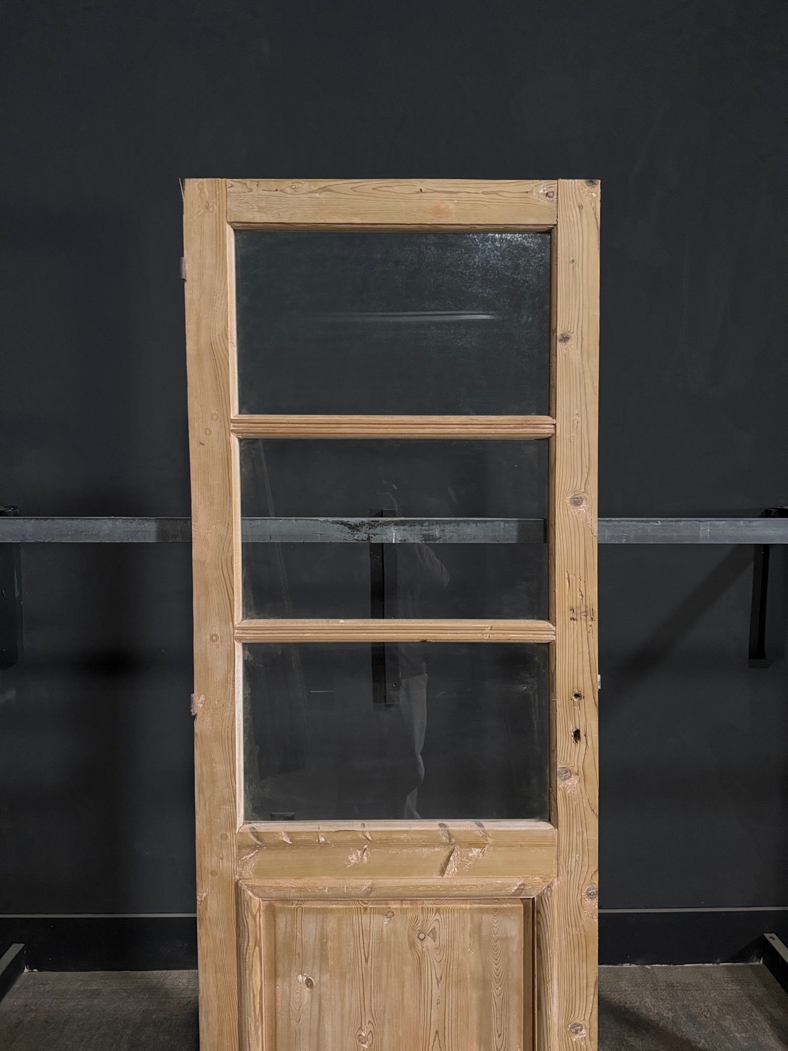 Antique Glass 3 Lite Single Door - 31.75x86 - N355