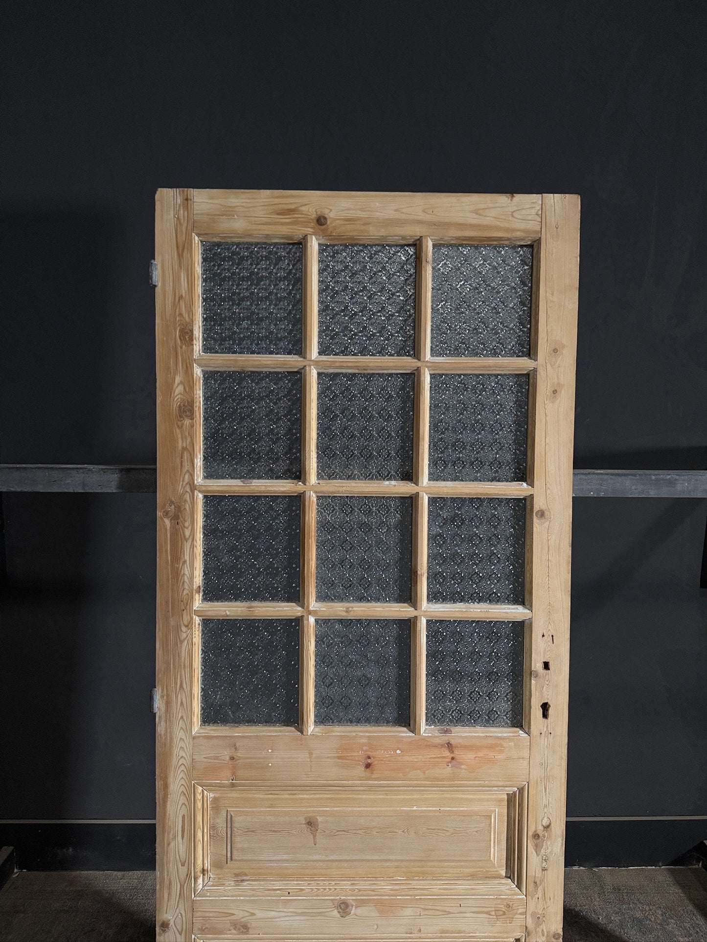 Antique Obscured Glass 12 Lite Single Door - 32.5x81 - N496