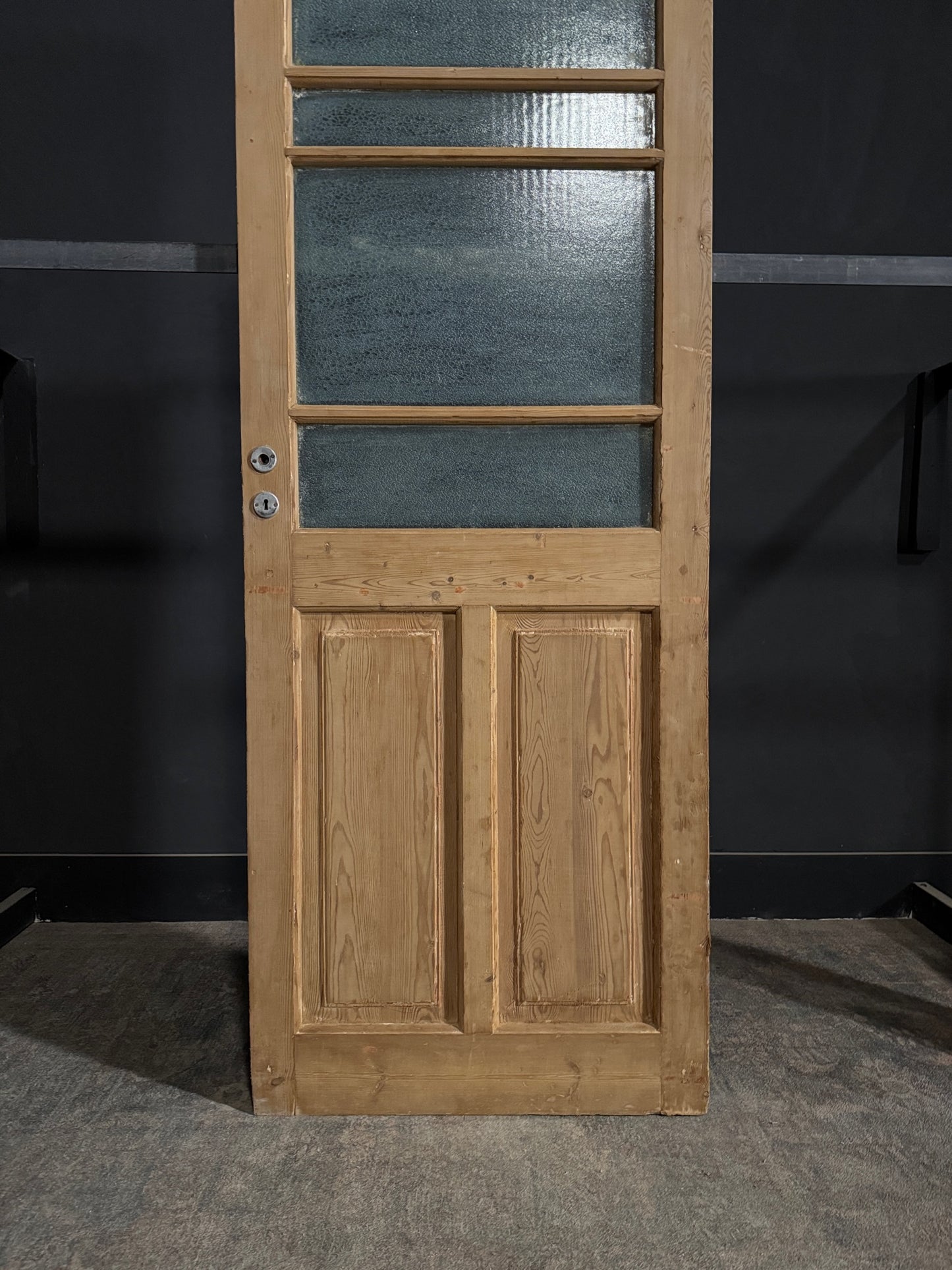 Antique Obscured Glass 4 Lite Single Door - 32x83 - N361
