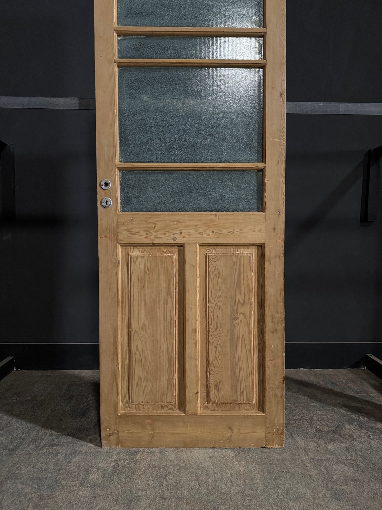 Antique Obscured Glass 4 Lite Single Door - 32x83 - N361