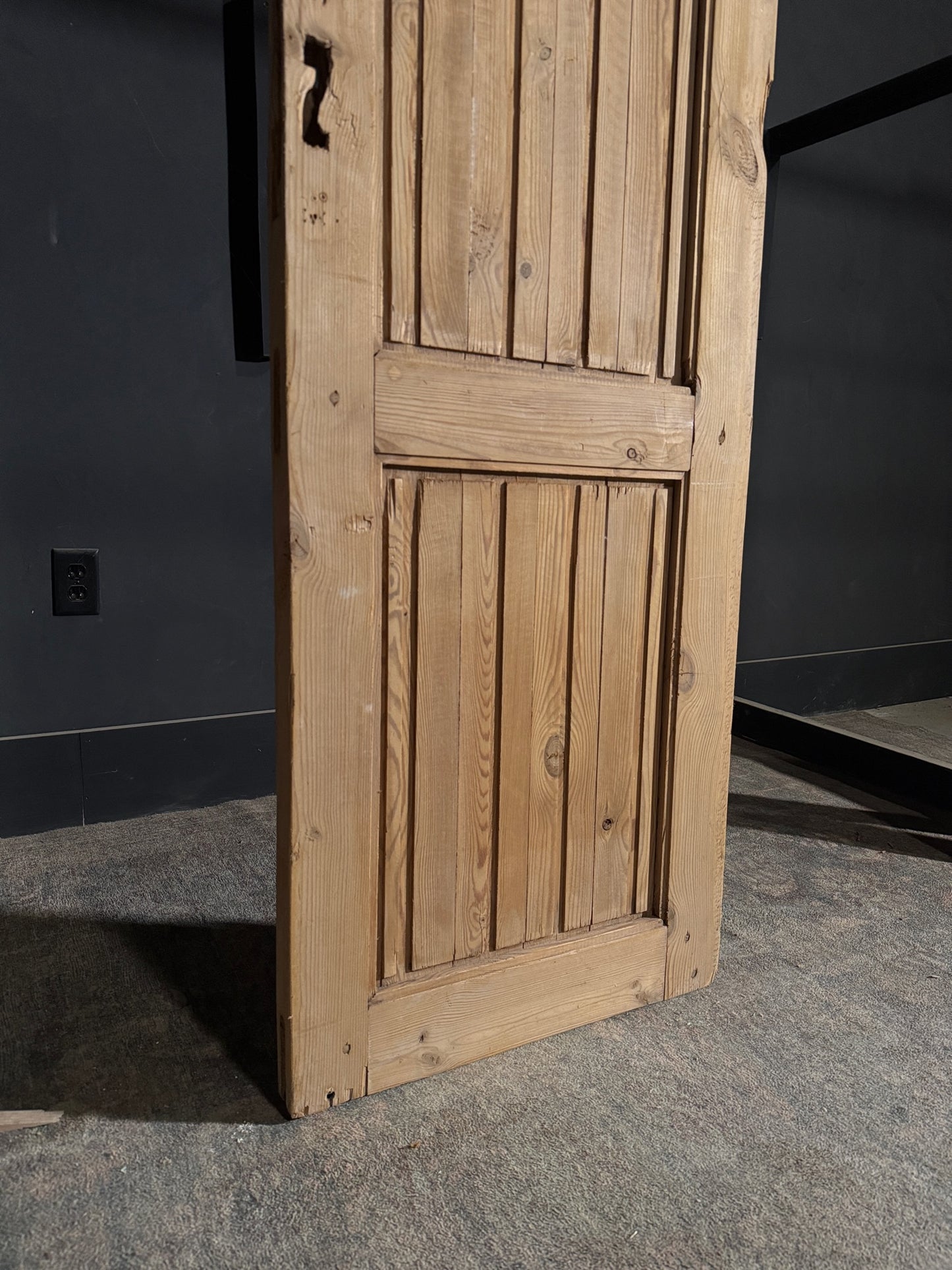 Antique 2 Panel Solid Single Door - 23.75x79.75 - N444