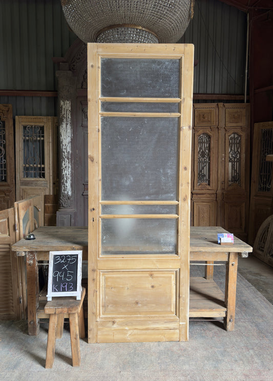 5 Lite Antique Glass Single Door - 32.75x94.5 K193