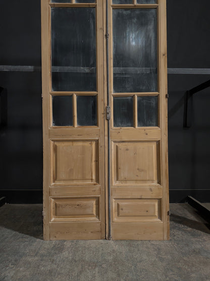 Antique Glass 5 Lite French Doors - 43x95 - N281