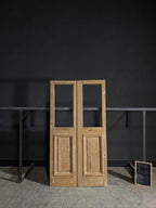 Antique Glass 1 Lite French Doors - 43.5x81.5 - N411