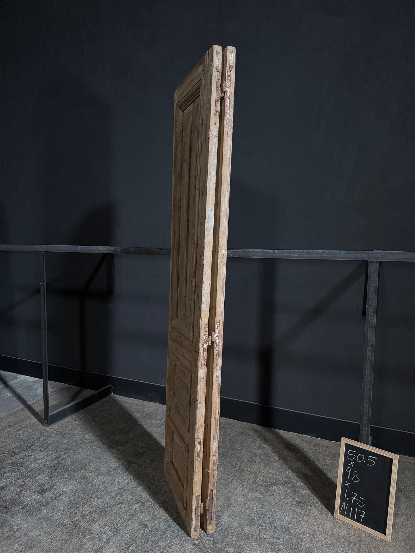 Antique Solid Double Doors - 50.5x98 - W117
