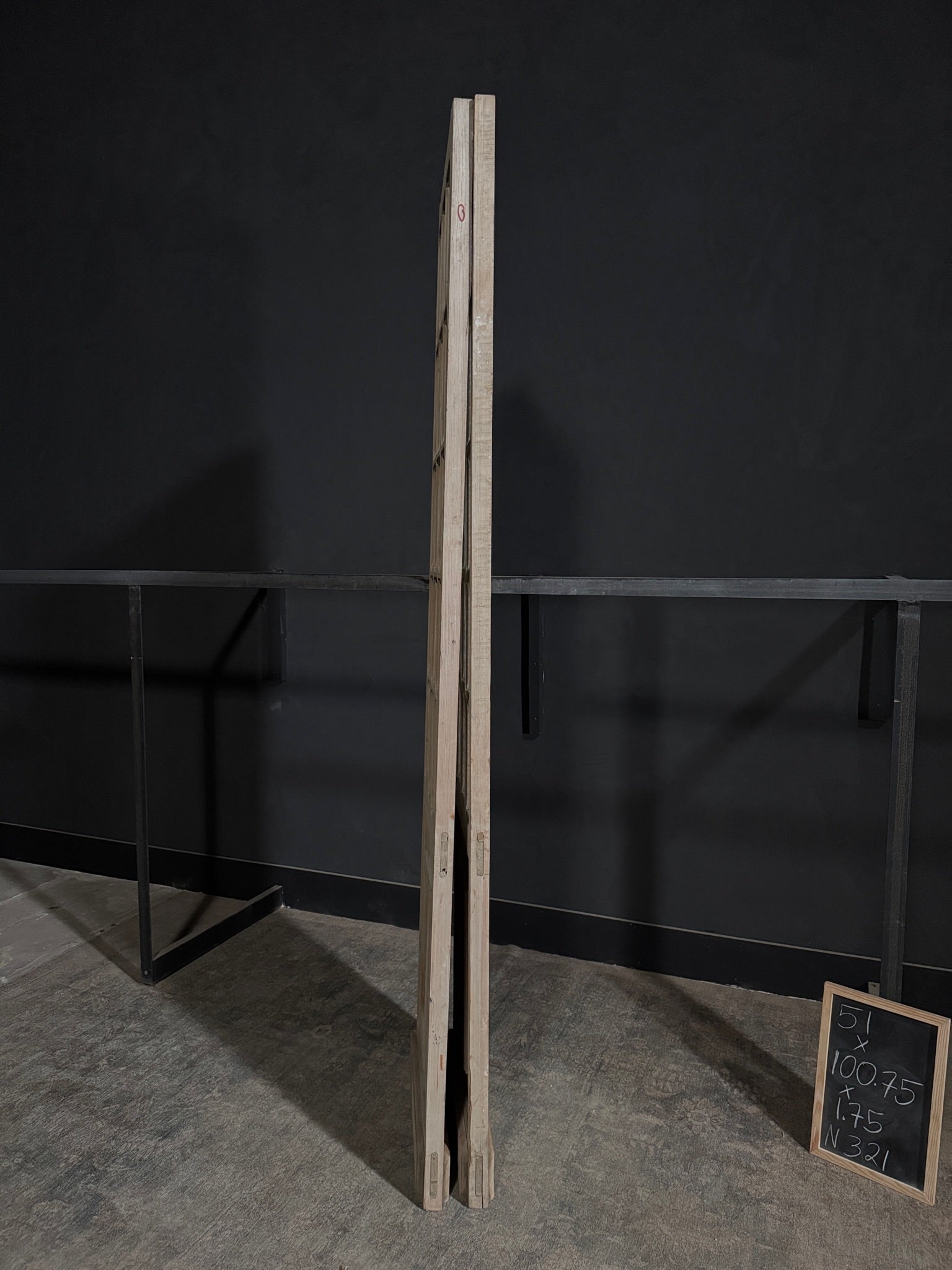 Antique Obscured Glass 15 Lite French Doors - 51x100.75 - N321