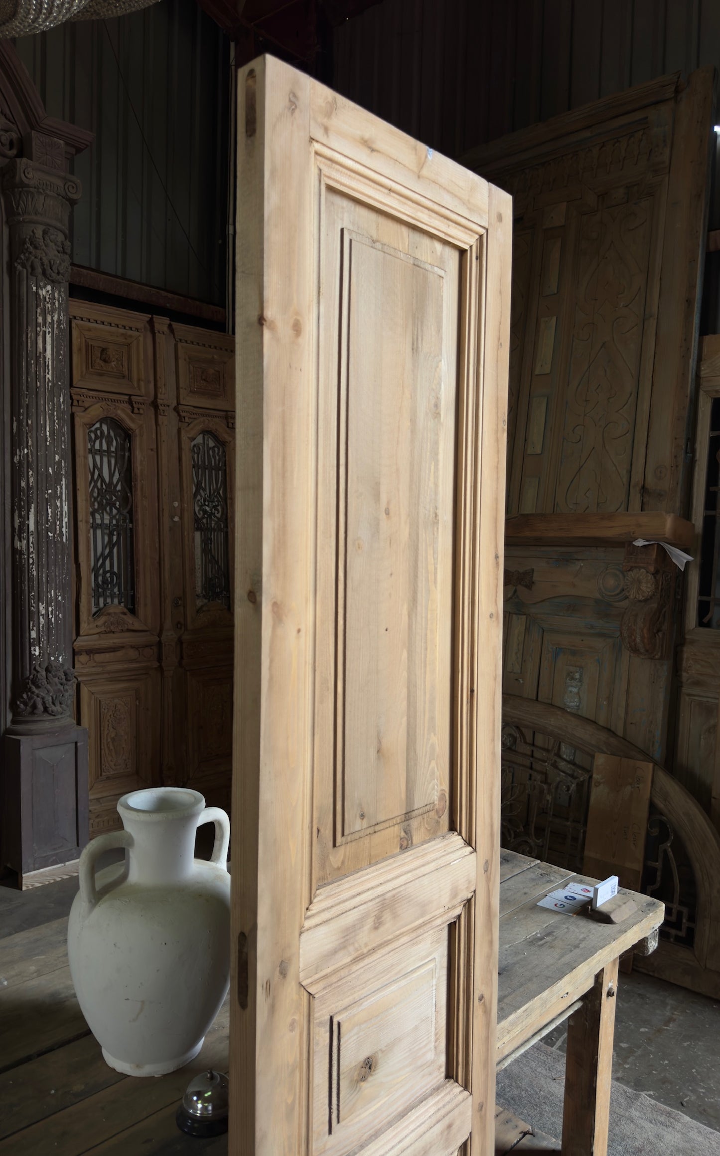 Handcrafted 3 Panel Solid Single Door - 18x80 L16