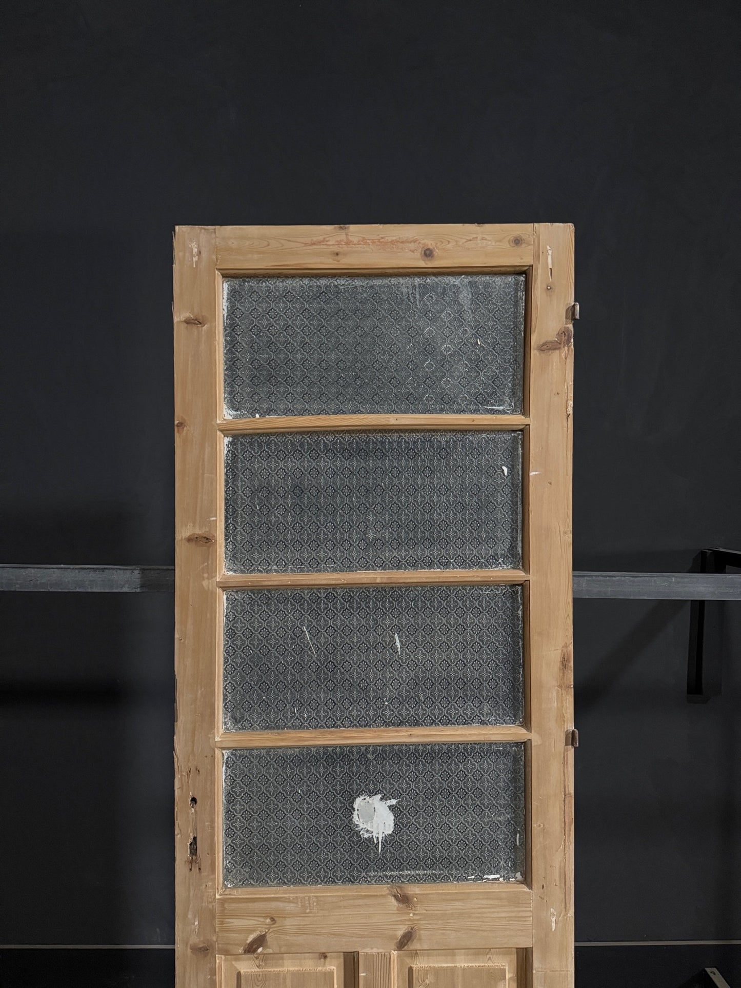 Antique Obscured Glass 4 Lite Single Door - 32x87.5 - N318