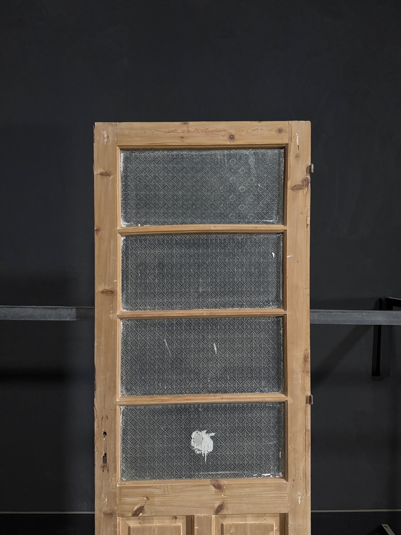 Antique Obscured Glass 4 Lite Single Door - 32x87.5 - N318