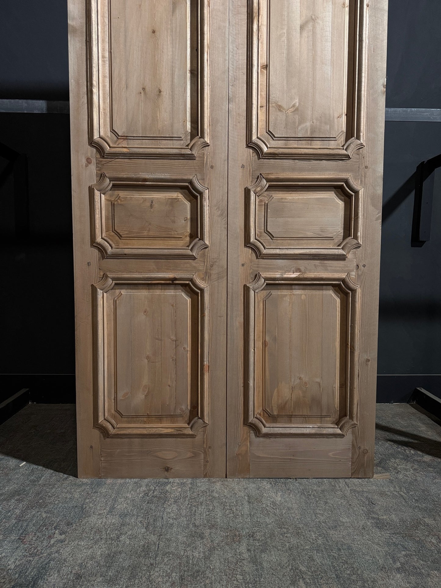 (The Edmund) Handcrafted Solid Wood French Doors - 48x96 - N232