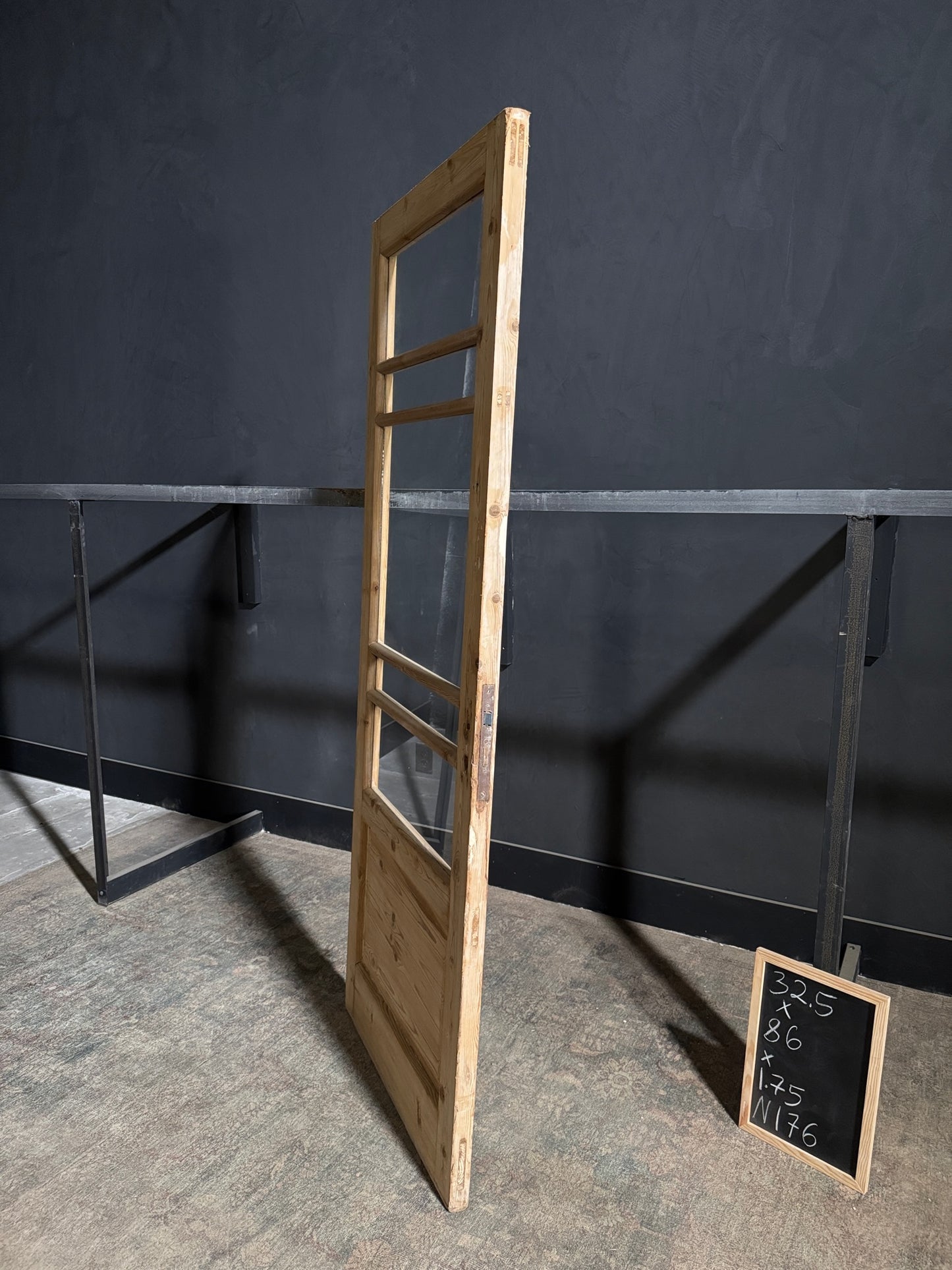 Antique Glass Single Door - 32.5x86 - N176
