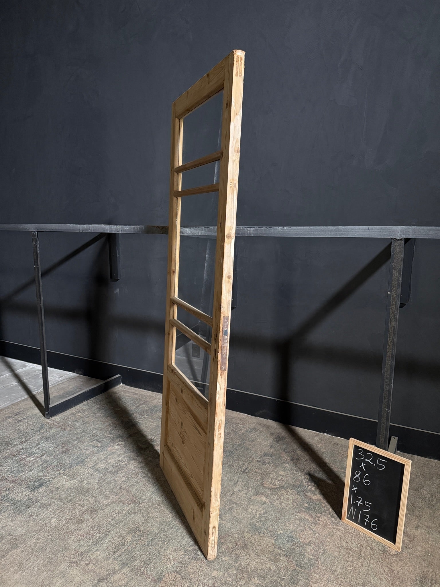 Antique Glass Single Door - 32.5x86 - N176