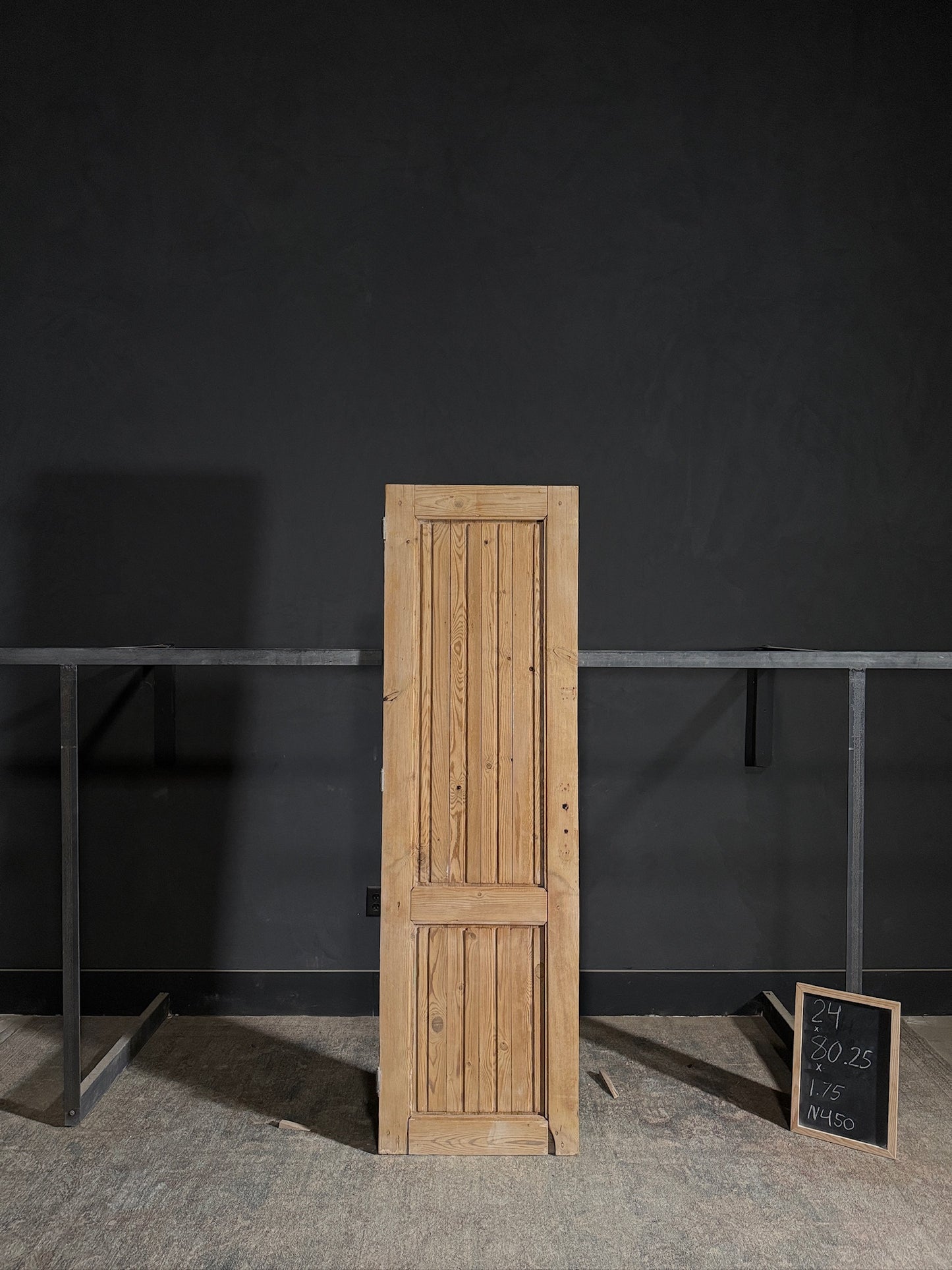 Antique 2 Panel Solid Single Door - 24x80.25 - N450