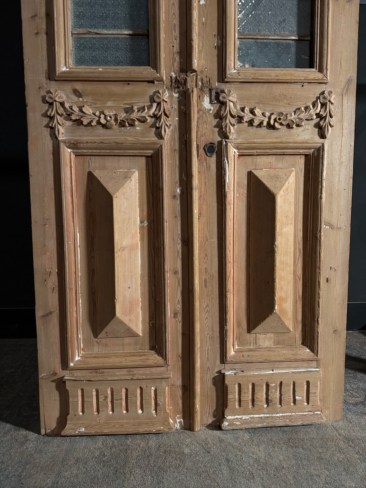Antique Carved French Doors - 40.25x97.25 - N592