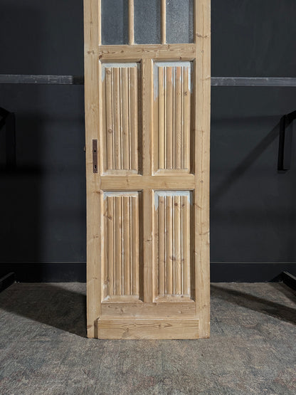 Antique Fluted 3 Lite Single Door - 28x85 - N75
