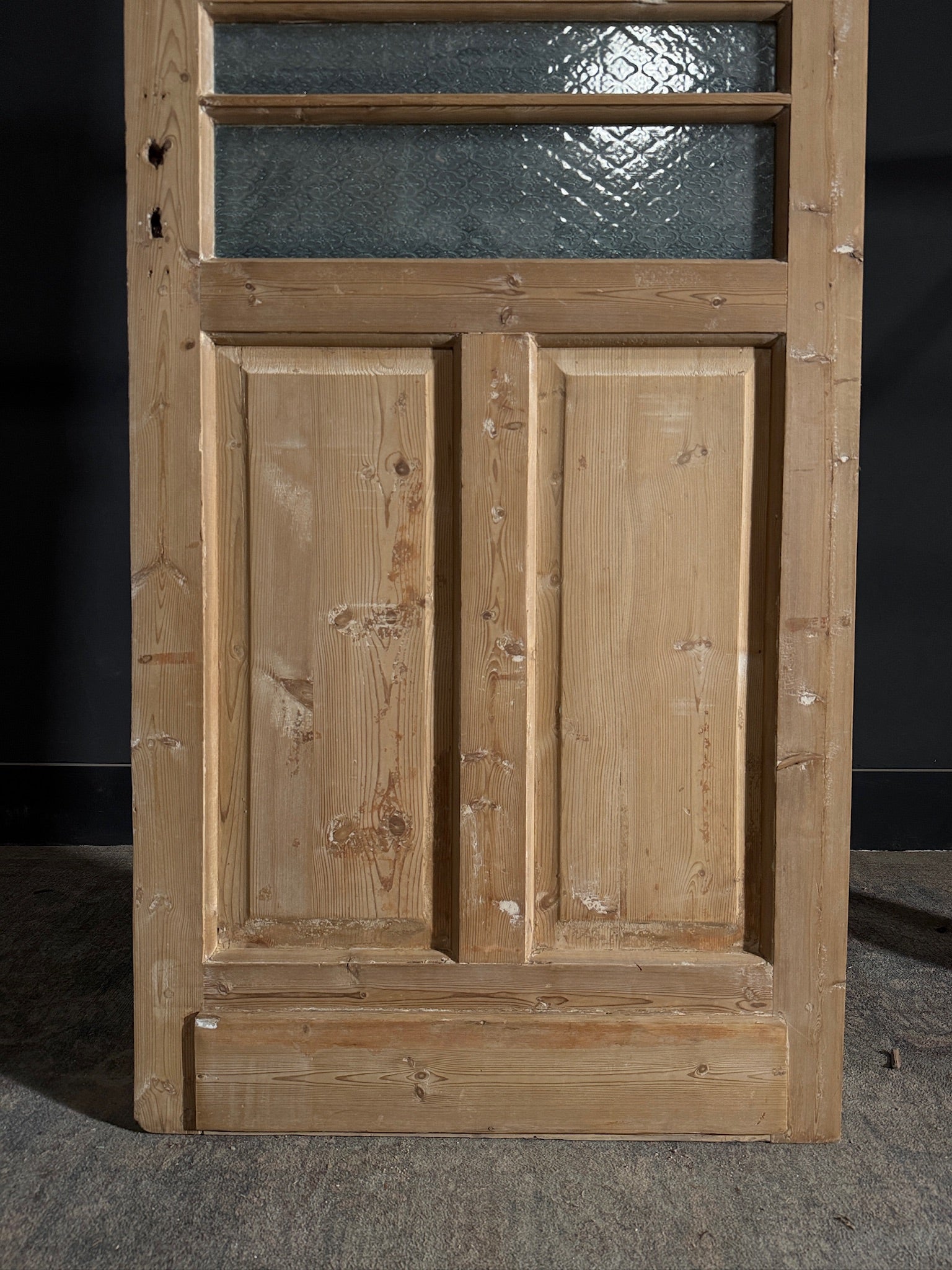 Antique Obscured Glass Single Door - 32.5x84.5 - N466