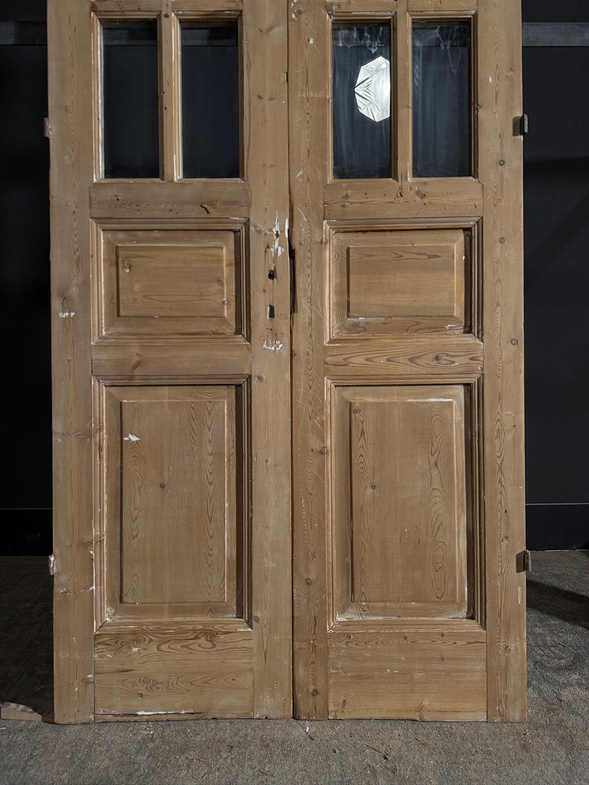 Antique Glass 6 Lite French Doors - 39.5x93.5 - N574
