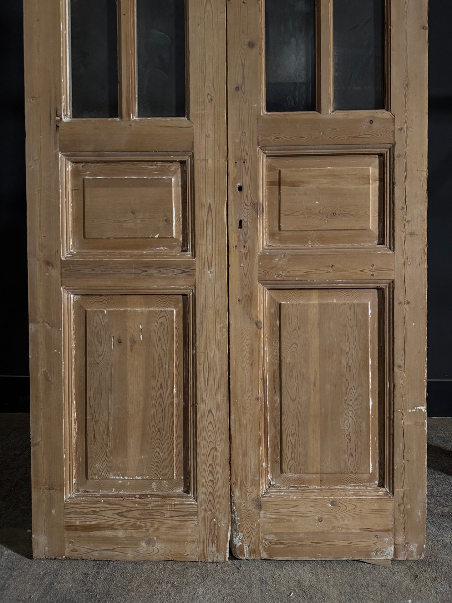 Antique Glass 6 Lite French Doors - 39.5x92 - N551