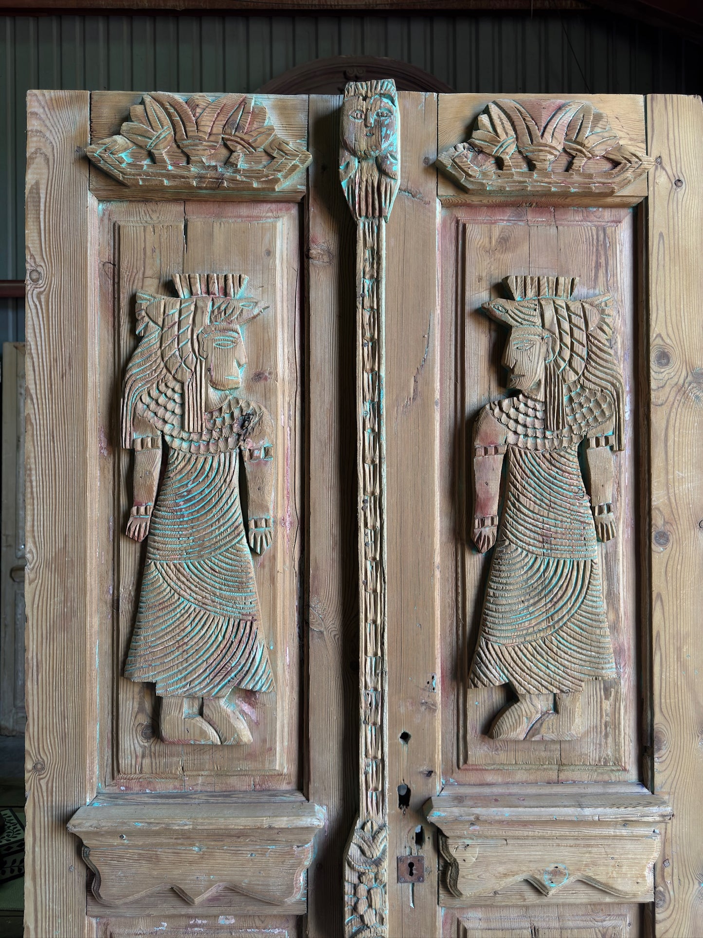 Egyptian Hand Carved Antique Doors - 43.25x89.25 J99