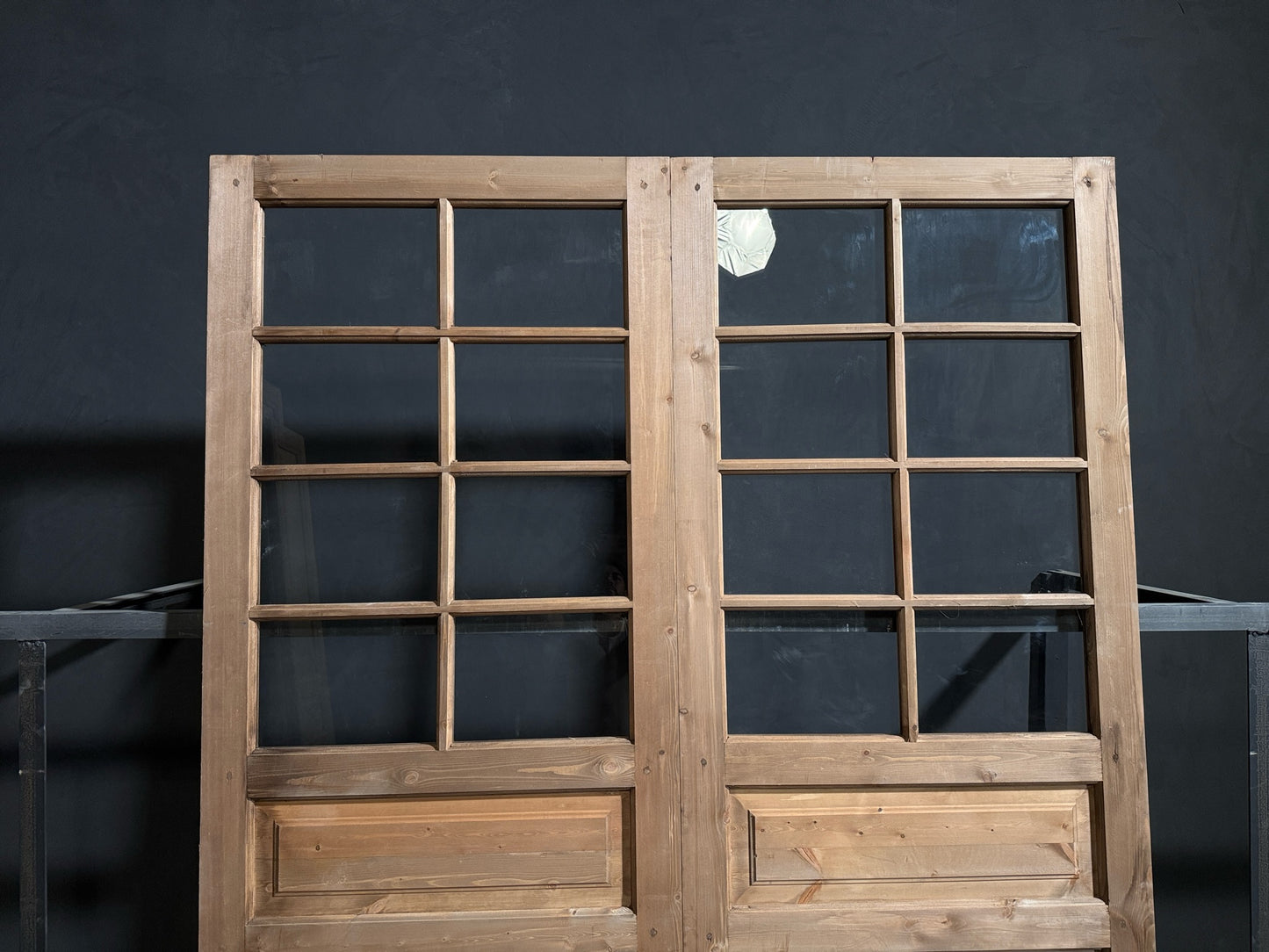 Handcrafted 8 Lite Glass French Doors - 72x96 - N210