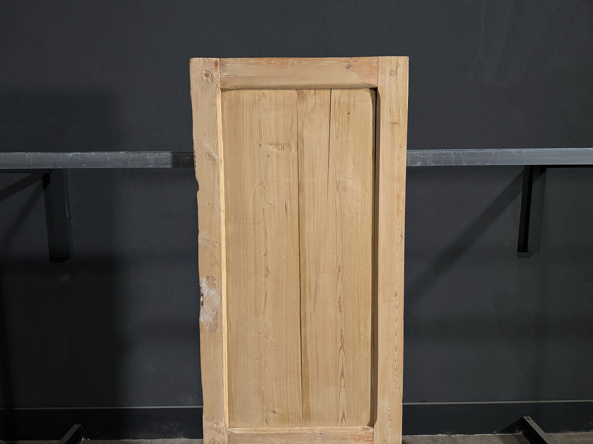 Antique Louvered 2 Panel Single Door - 25.5x70 - N140