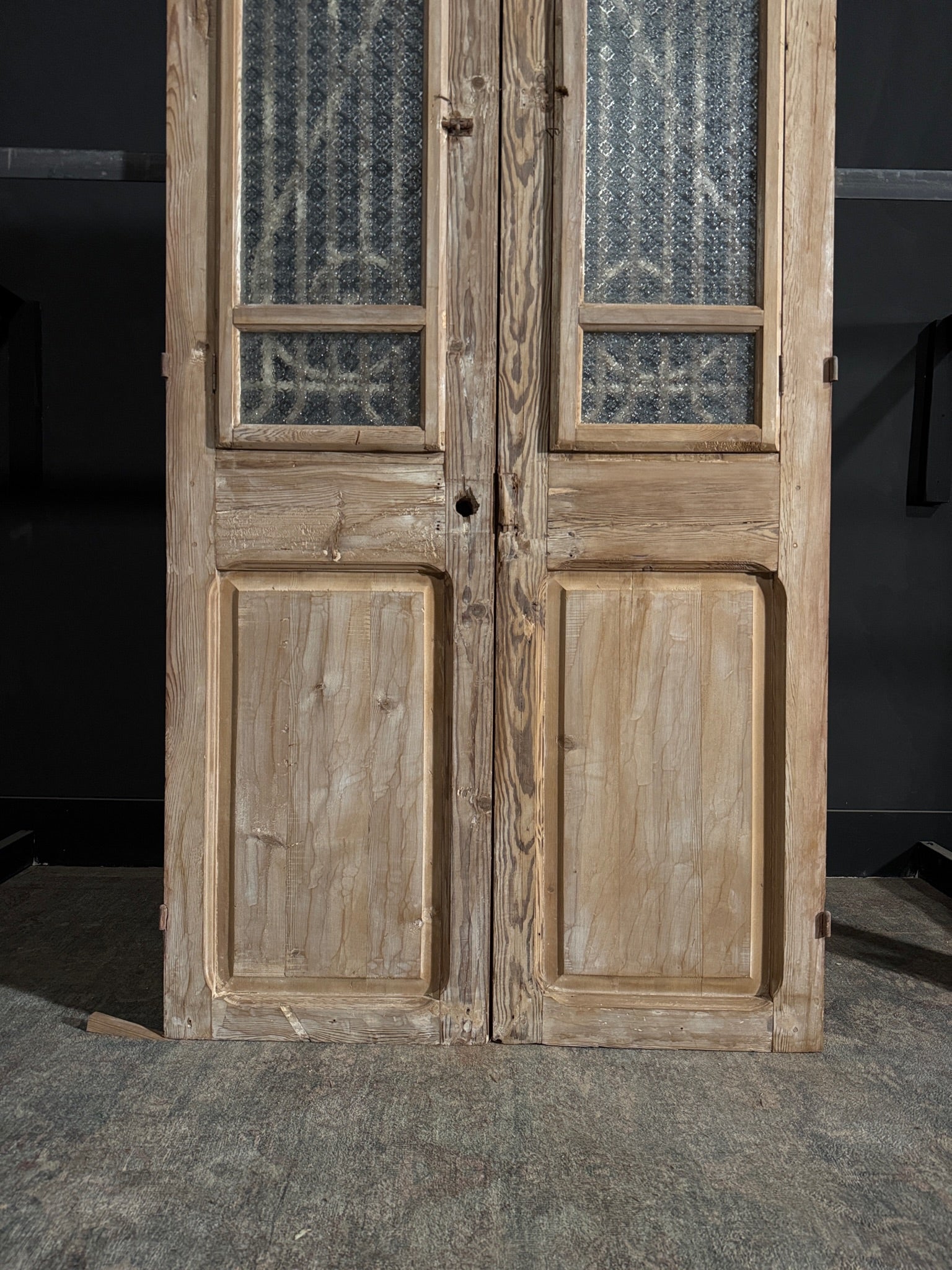 Antique Iron French Doors - 44x90.5 - N109
