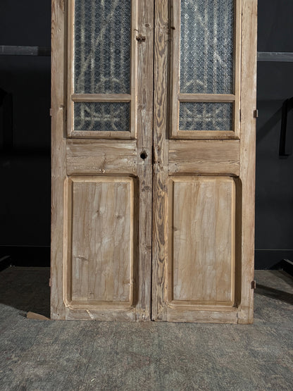Antique Iron French Doors - 44x90.5 - N109