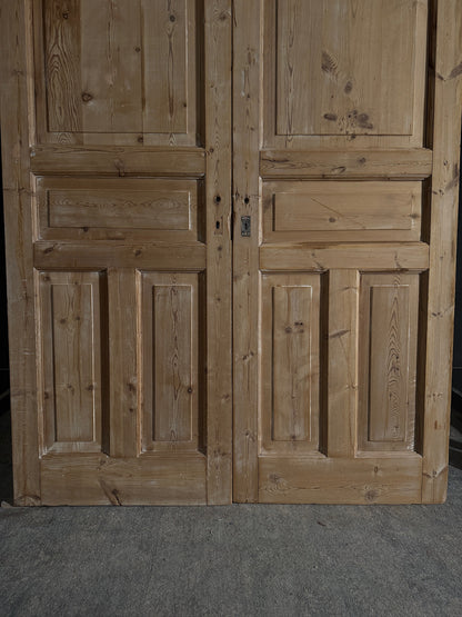Antique 4 Panel Solid Double Doors - 60x80 - N499