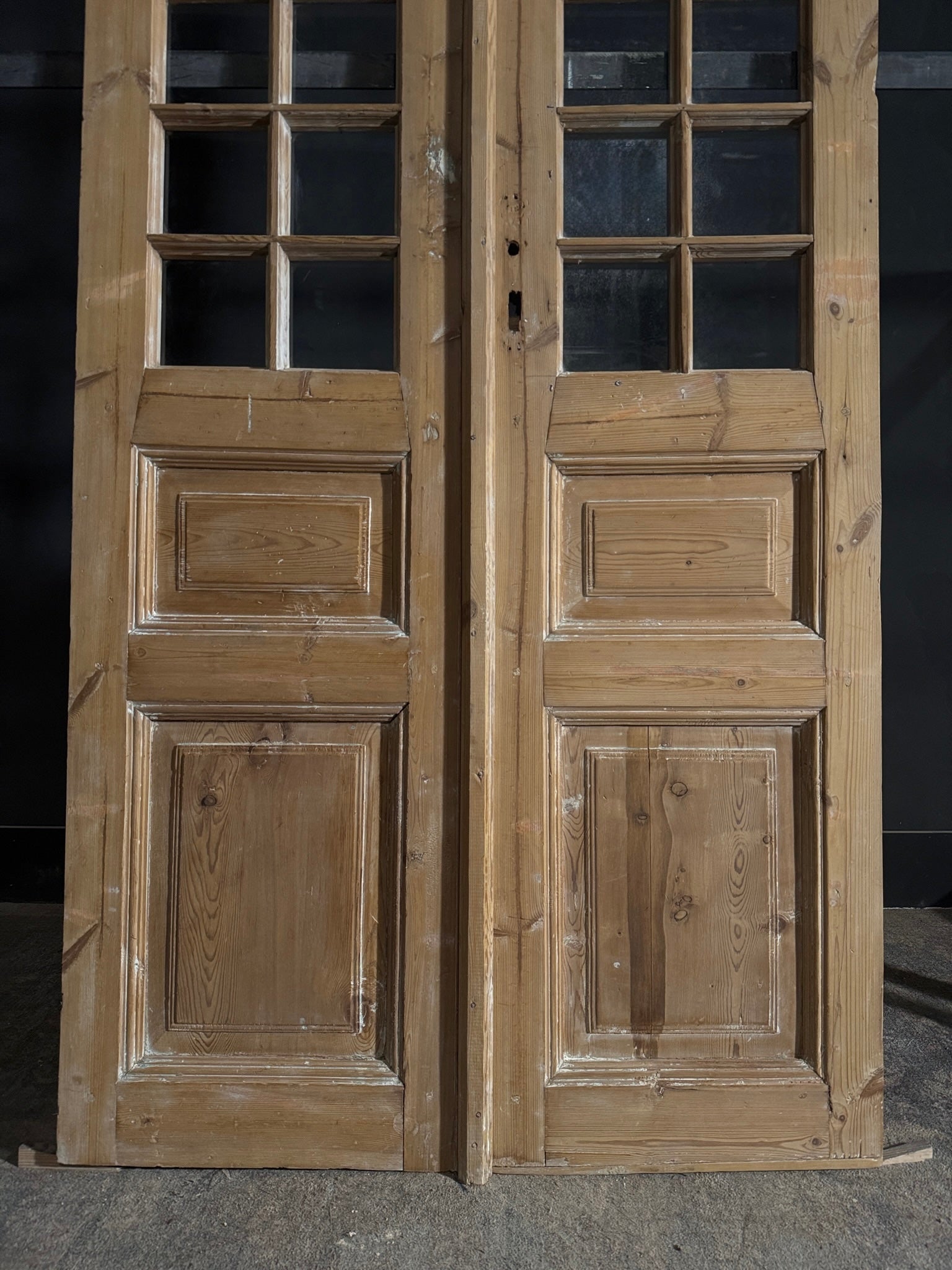 Antique Glass 14 Lite French Doors - 42.5x95 - N542